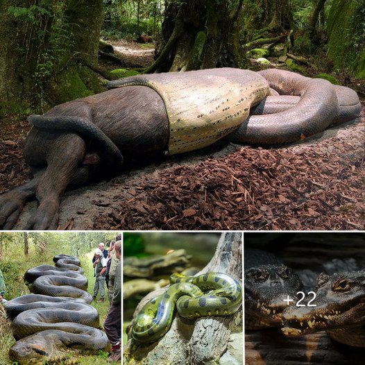 Bizarre Feast: Giant Python Devours Unusual Prey in Astonishing Hunting Moment