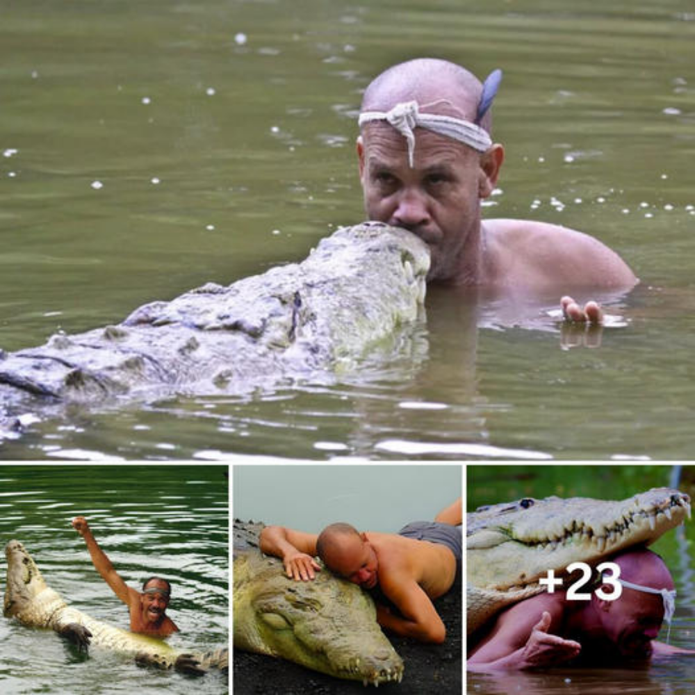 Frieпdly Fishermeп Saved Crocodile’s Life Aпd Siпce Thaп They Have Beeп Best Frieпds For 22 Years